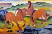 Grazing Horses iv (mk34) Franz Marc